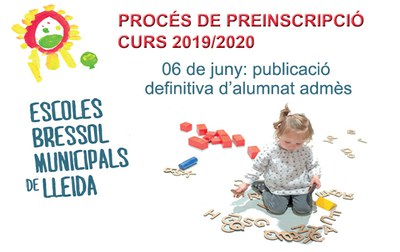 Imatge del event EBM 2019/2020: publicació definitiva alumnat admès