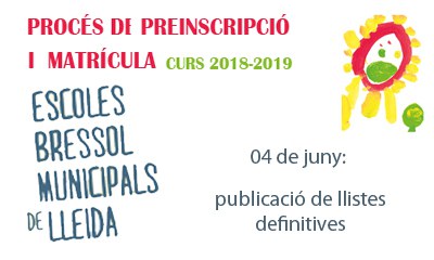 EBM 2018/2019: publicació definitiva alumnat admés