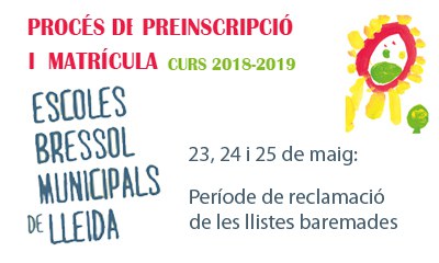 EBM 2018/2019: termini de reclamacions de les llistes baremades