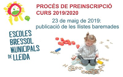 EBM 2019/2020: publicació de les llistes baremades
