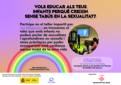 Imatge del event Taller sobre l'acompanyament a les sexualitats i afectivitats durant la infància