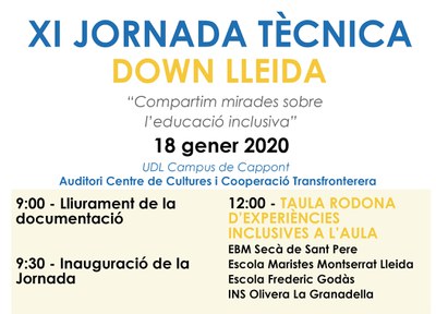 XI JORNADA TÈCNICA DOWN LLEIDA