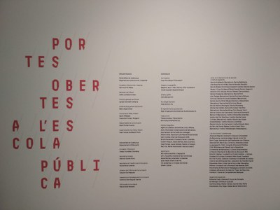 Inauguració de l'exposició "Portes obertes a l'Escola Pública"