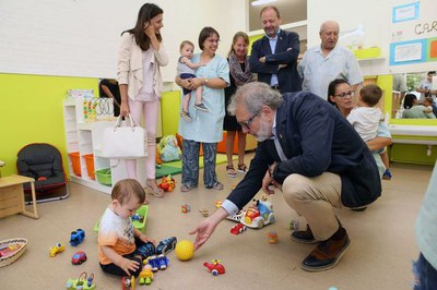 L’alcalde, Fèlix Larrosa, reivindica l’aposta de Lleida per les escoles bressol en l’inici del curs escolar