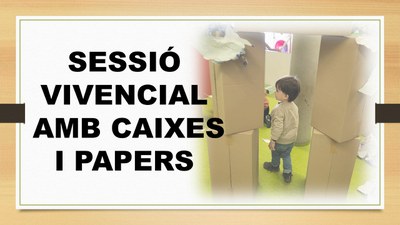 Sessió vivencial amb caixes i papers