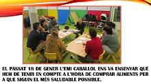 L'Emi Caballol ha vingut a l'escola a explicar com hem de llegir les etiquetes