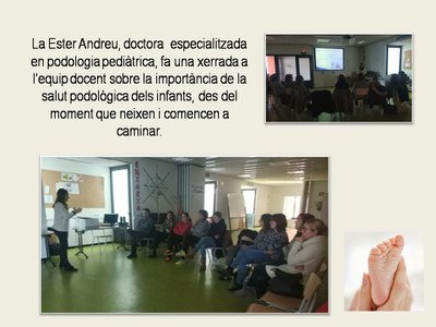 Imatge de la notícia Xerrada de la podóloga Ester Andreu a l'equip docent