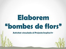 Imatge de la notícia Projecte Implica't+ : Fem bombes de flors