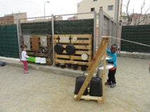 Racó musical al pati de l’escola