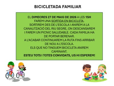 Imatge del event Bicicletada