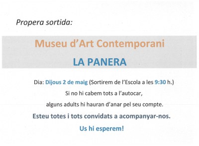 Sortida a La Panera