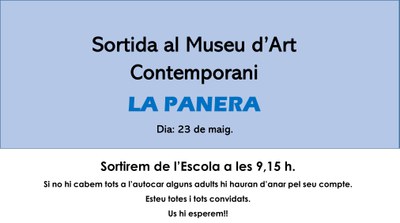 Sortida al Museu d'Art Contemporani La Panera