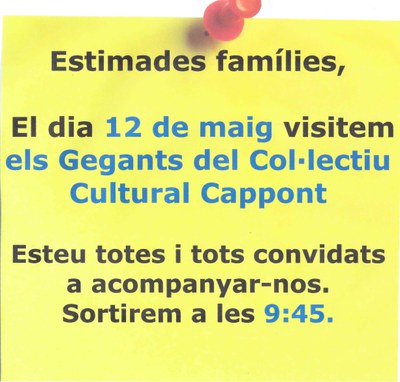 Visitem els Gegants del Col·lectiu Cultural Cappont