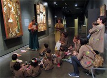 Visita al museu Diocesà per veure entre altres l’obra de Santa Eulàlia i Santa Madrona(protectores dels mariners)