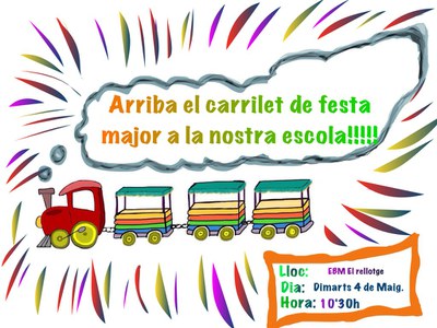 Anem amb el carrilet de la Festa Major!