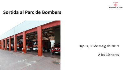 Imatge del event Anem a visitar el Parc de bombers de Lleida