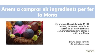 Anem tots junts a comprar els ingredients per fer la Mona