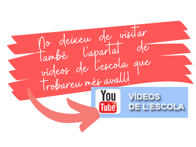 Durant aquests dies de confinament, no deixeu de visitar l'apartat de vídeos de la web de l'escola!