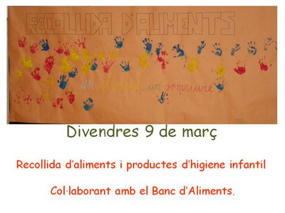 Recollida solidaria d'aliments i productes d'higiene infantil