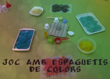 Experimentació amb espaguetis de colors