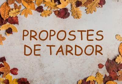 Imatge de la notícia Propostes de tardor