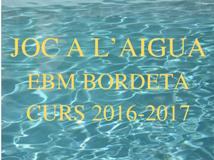 ACTIVITAT: Joc a l'aigua (curs 2016-2017)