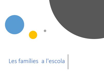 Les famílies a l'escola