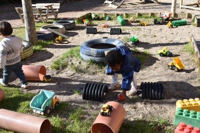 Imatge de la notícia Racó nou al pati de les excadores