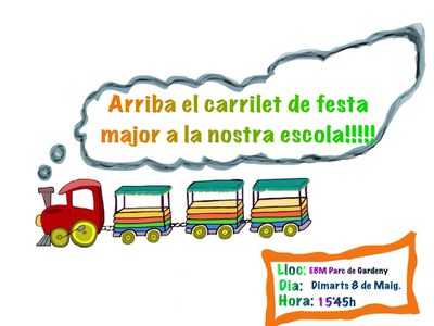 Anem amb el carrilet de la Festa Major