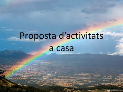 Proposta d'activitats a casa