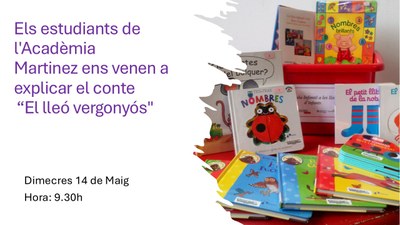 MATÍ DE CONTE AMB ELS ESTUDIANTS DE L'ACADÈMIA MARTINEZ