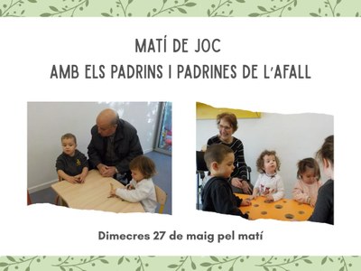 Matí de joc amb els padrins i padrines de l'Afall