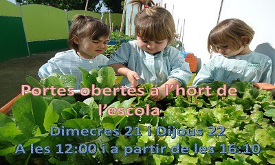 Portes obertes a l'hort de l'escola