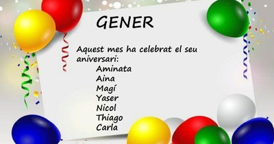 Imatge de la notícia Aniversaris del mes de Gener