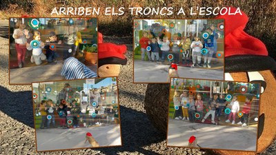 ARRIBADA DELS TRONCS DE NADAL A L'ESCOLA