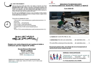 Imatge de la notícia MATERIAL QUE CAL PORTAR A L'ESCOLA