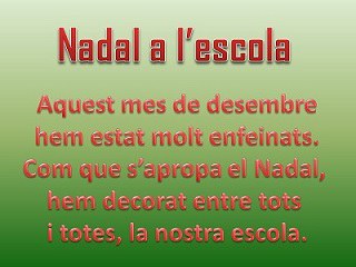 Nadal a l'escola