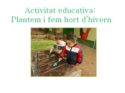 Plantem i fem hort d'hivern