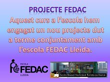 Projecte amb l'escola FEDAC Lleida