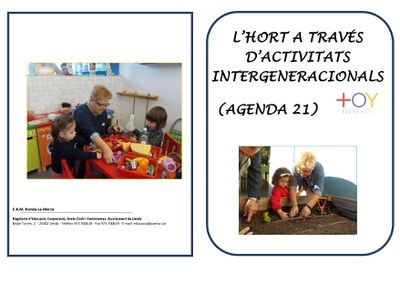 L'HORT A TRAVES D'ACTIVITATS INTERGENERACIONALS