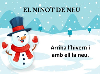 El ninot de neu i l'hivern.